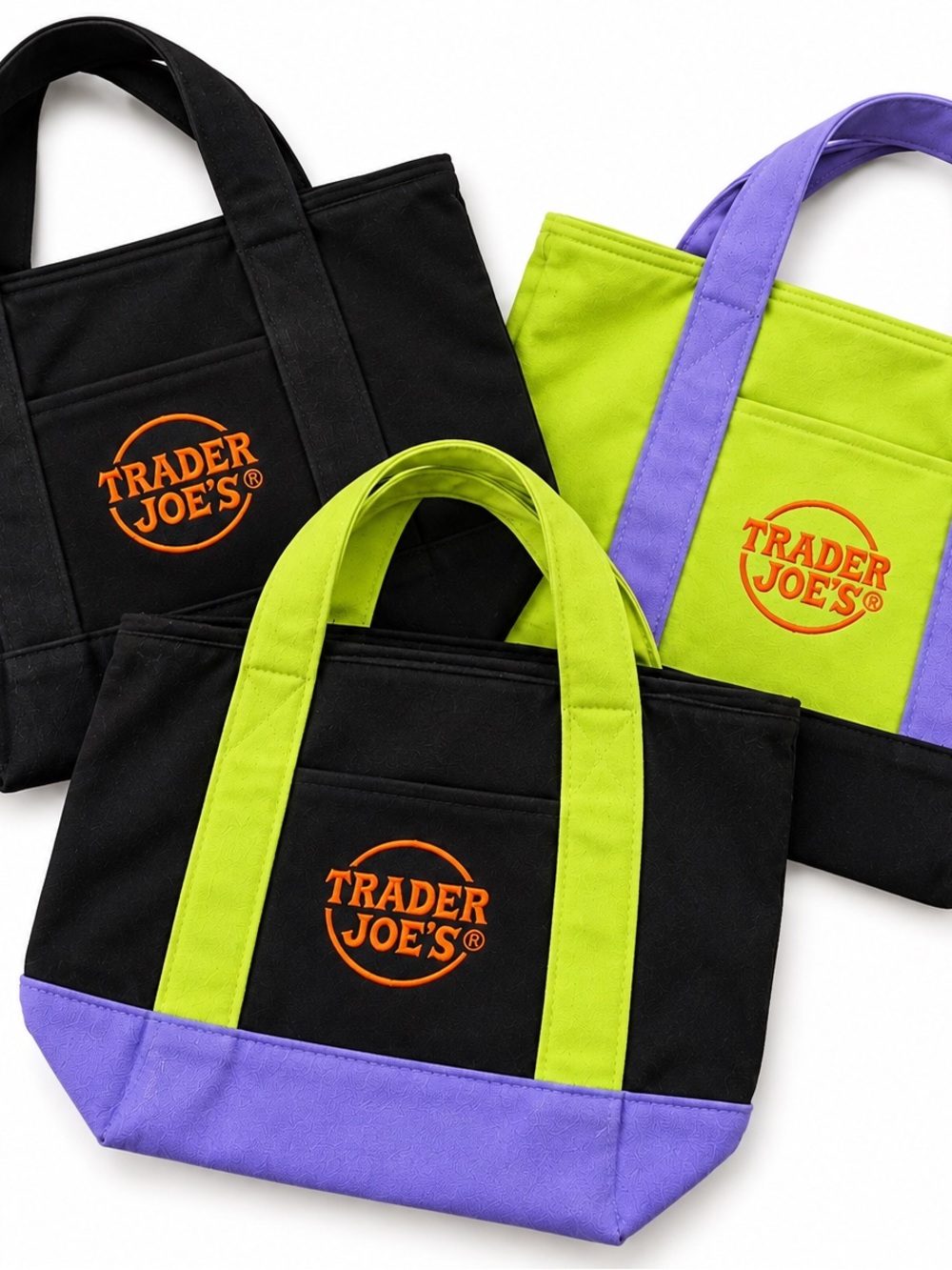 NWT Trader Joe’s 2026 Halloween Mini Tote Bags Lot of 3